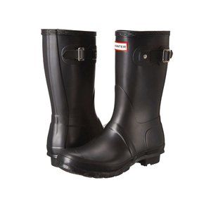Hunter Women's Original Short Rain Boots black size 7